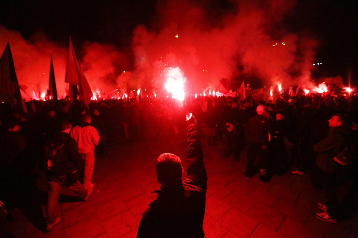 WARSZAWA MARSZ NIEPODLEGŁOŚCI ODZYSKAJMY POLSKĘ