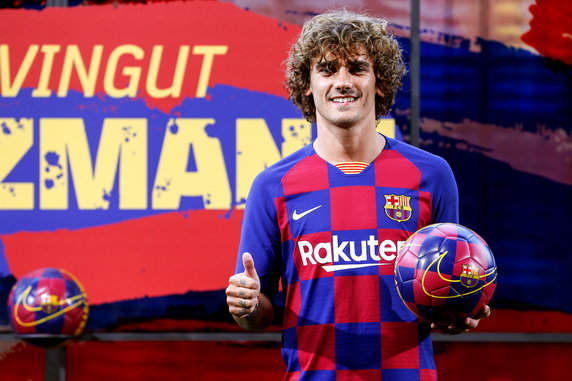 epa07717178 - SPAIN SOCCER BARCELONA (ANTOINE GRIEZMANN PRESENTED IN BARCELONA)