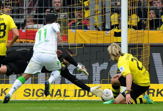 GERMANY SOCCER BUNDESLIGA (Borussia Dortmund vs Borussia Mönchengladbach)