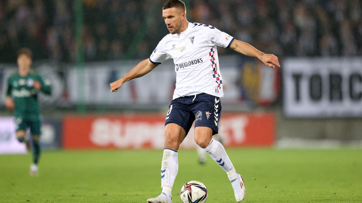 Lukas Podolski w meczu Górnika Zabrze