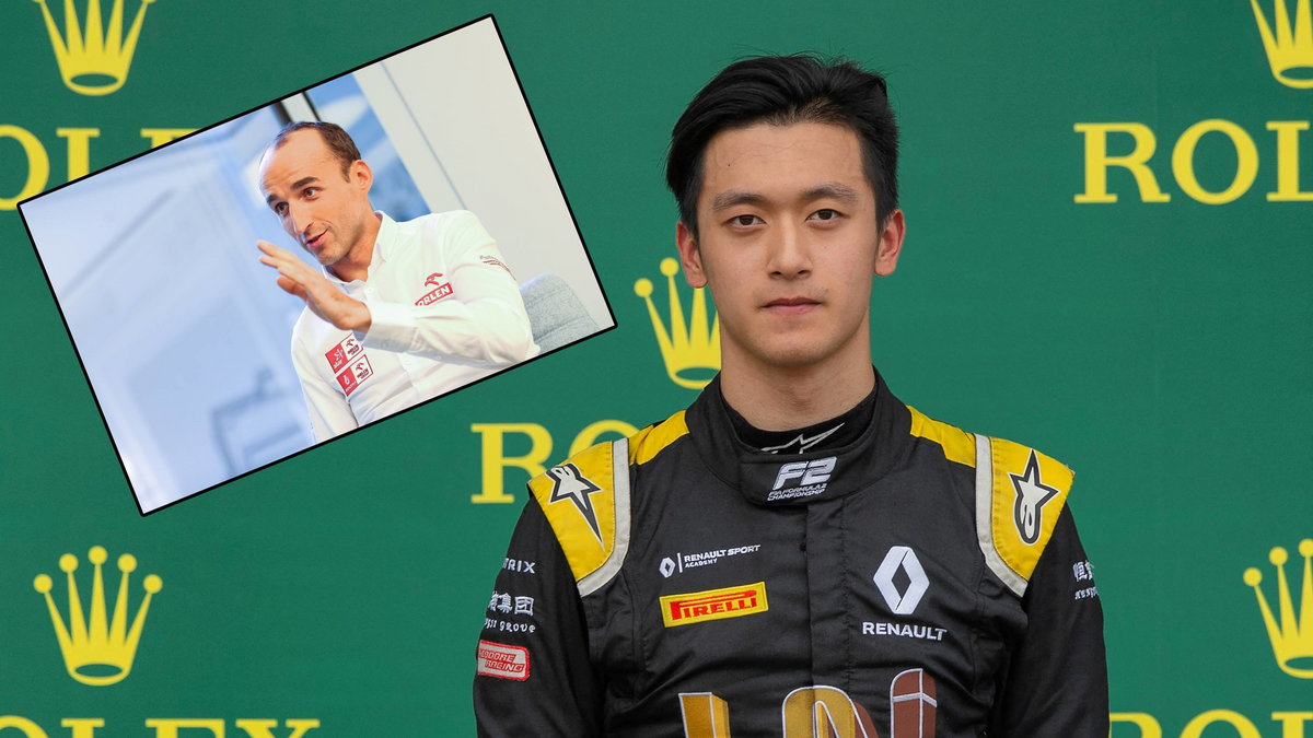 Guanyu Zhou i Robert Kubica