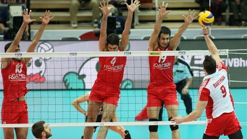 Kadr z meczu Polska - Iran
