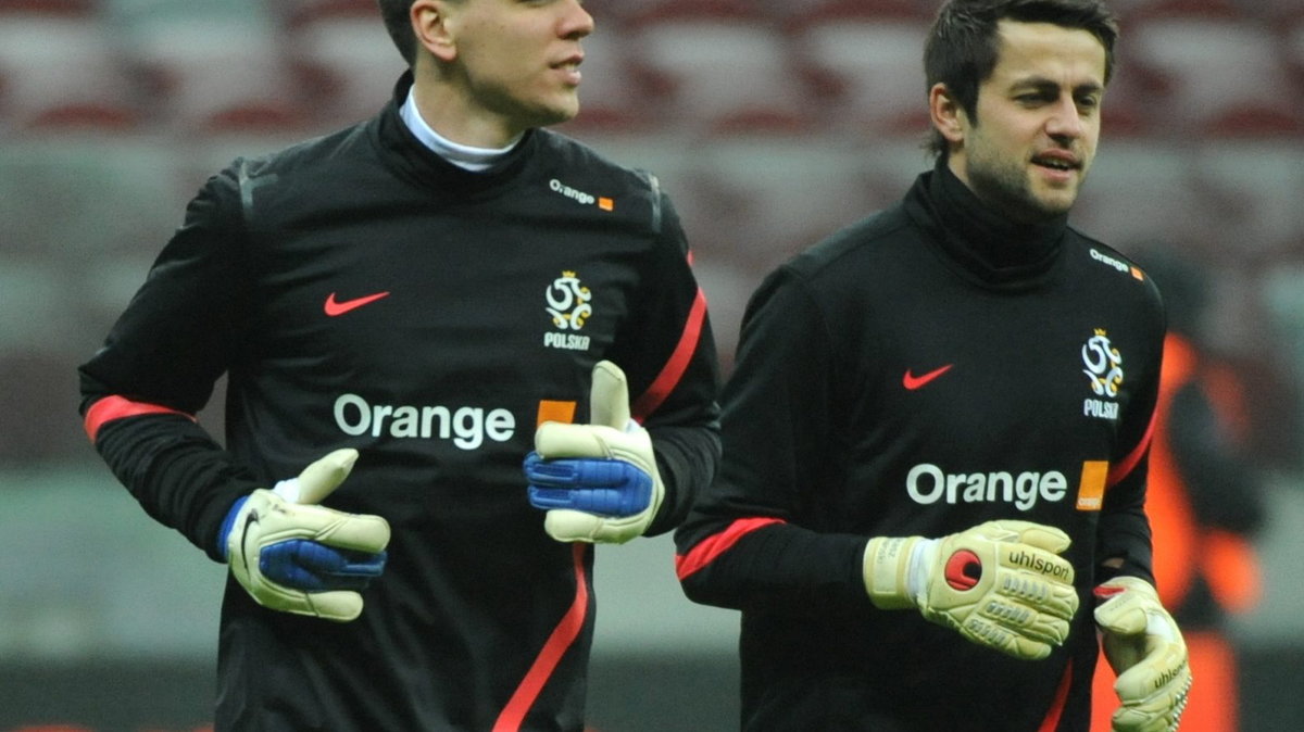 Łukasz Fabiański (P) i Wojciech Szczęsny (L)