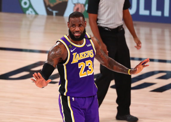 LeBron James w barwach Lakers w sezonie 2019/2020