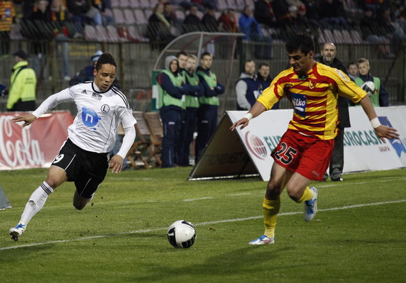 PIŁKARSKA EKSTRAKLASA JAGIELLONIA BIAŁYSTOK LEGIA WARSZAWA