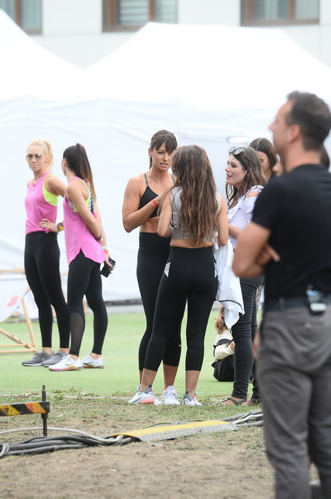 Anna Lewandowska poprowadziła trening w Warszawie