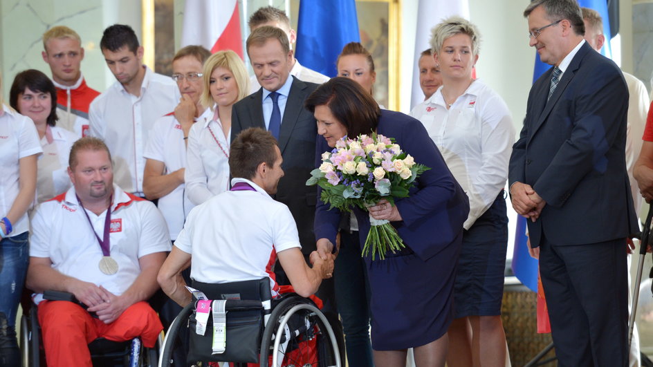 WARSZAWA SPOTKANIE PREZYDENTA Z MEDALISTAMI IGRZYSK