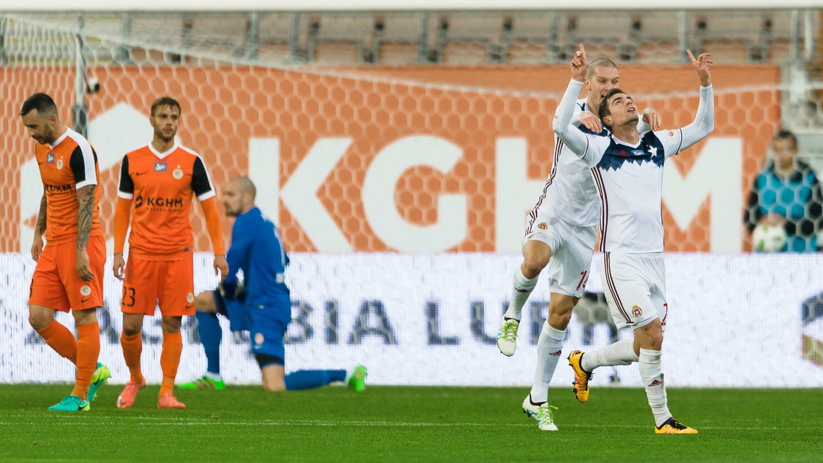 Pilka nozna. Ekstraklasa. Zaglebie Lubin - Wisla Krakow. 31.10.2016