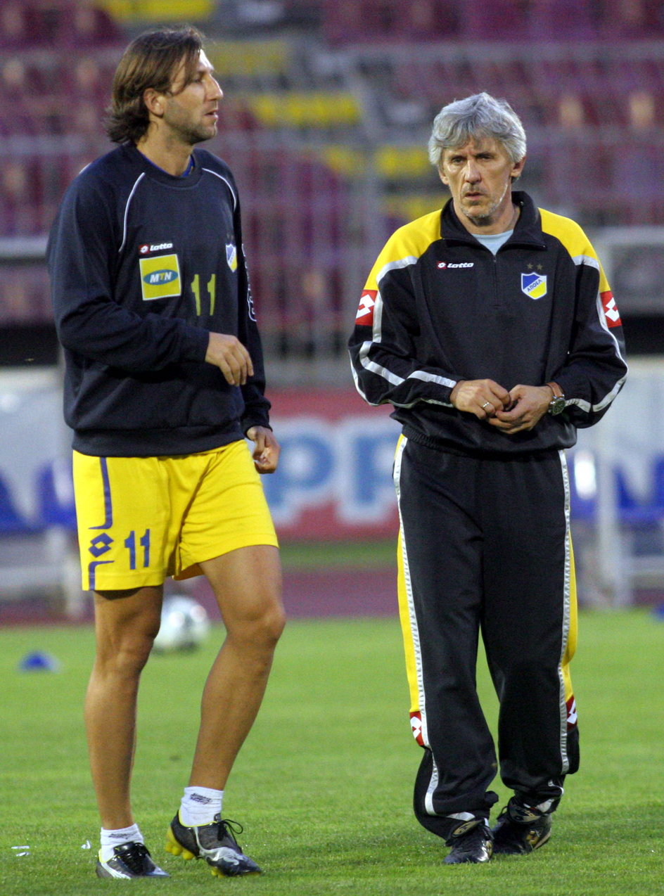 Kamil Kosowski i trener Ivan Jovanović