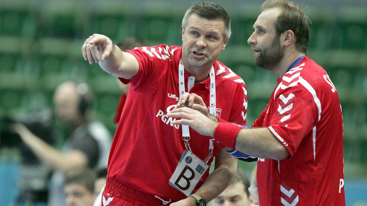 Bogdan Wenta (z lewej)