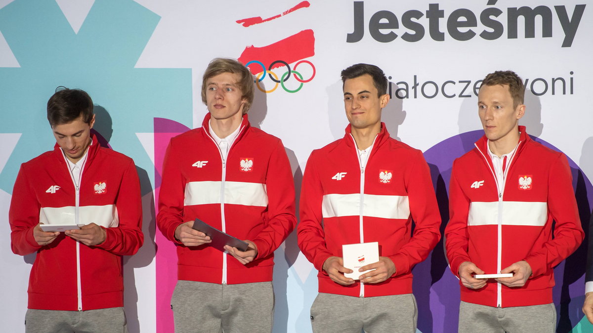 Kamil Stoch, Dawid Kubacki, Maciej Kot i Stefan Hula