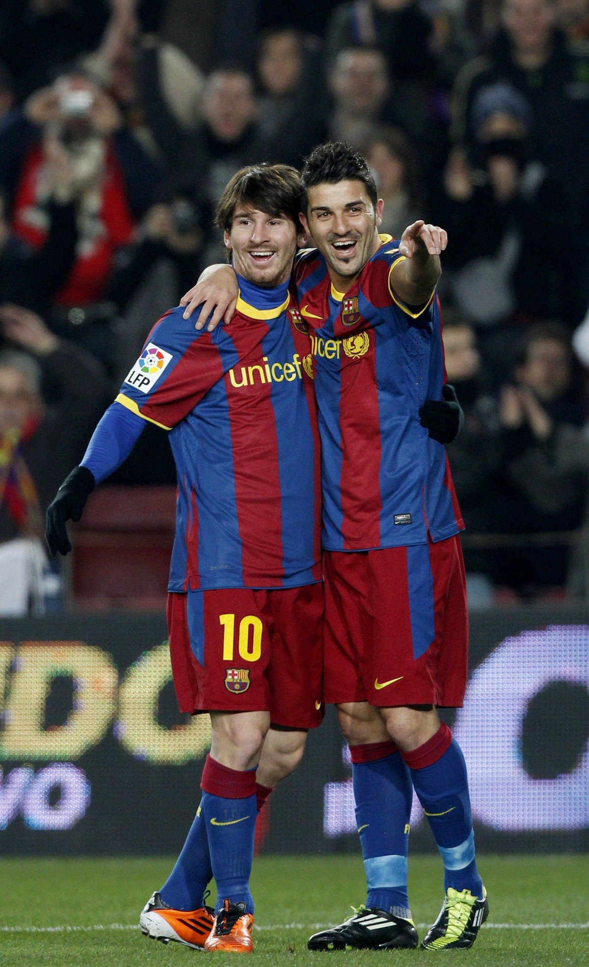 Leo Messi, David Villa