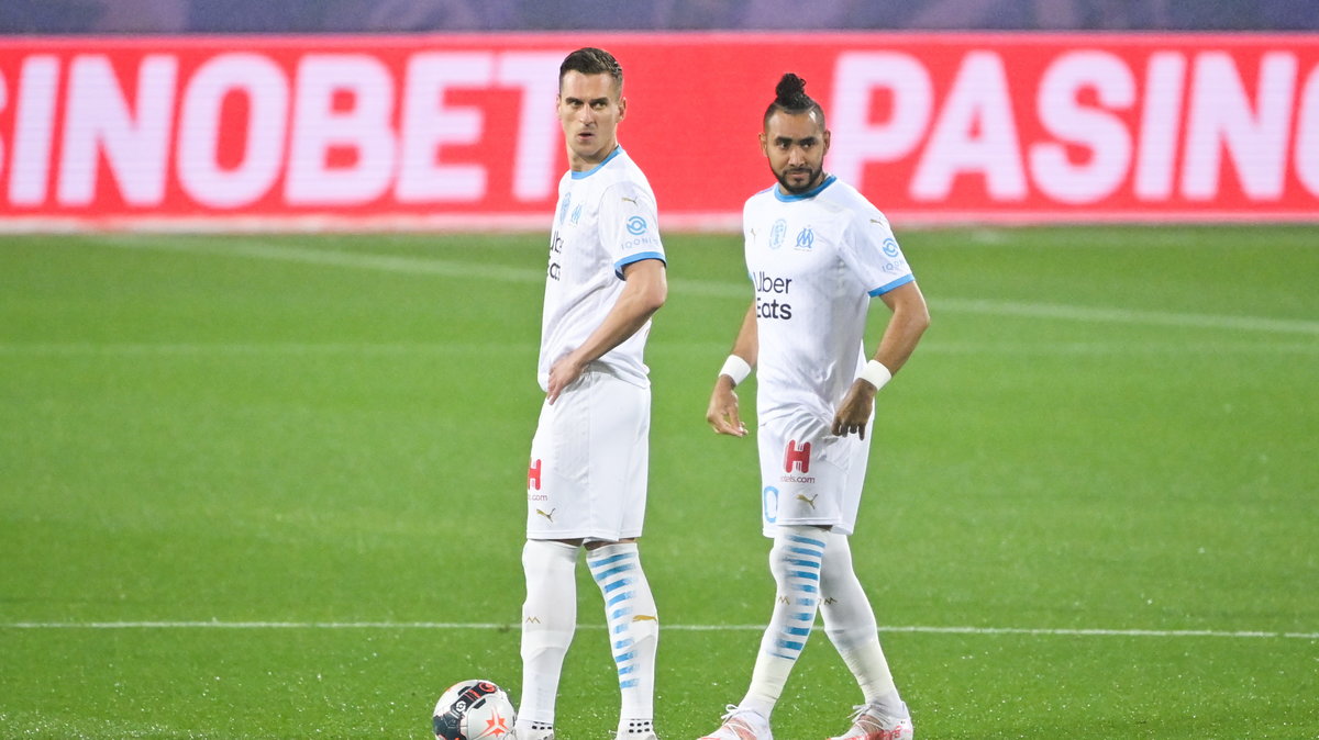 Arkadiusz Milik i Dimitri Payet