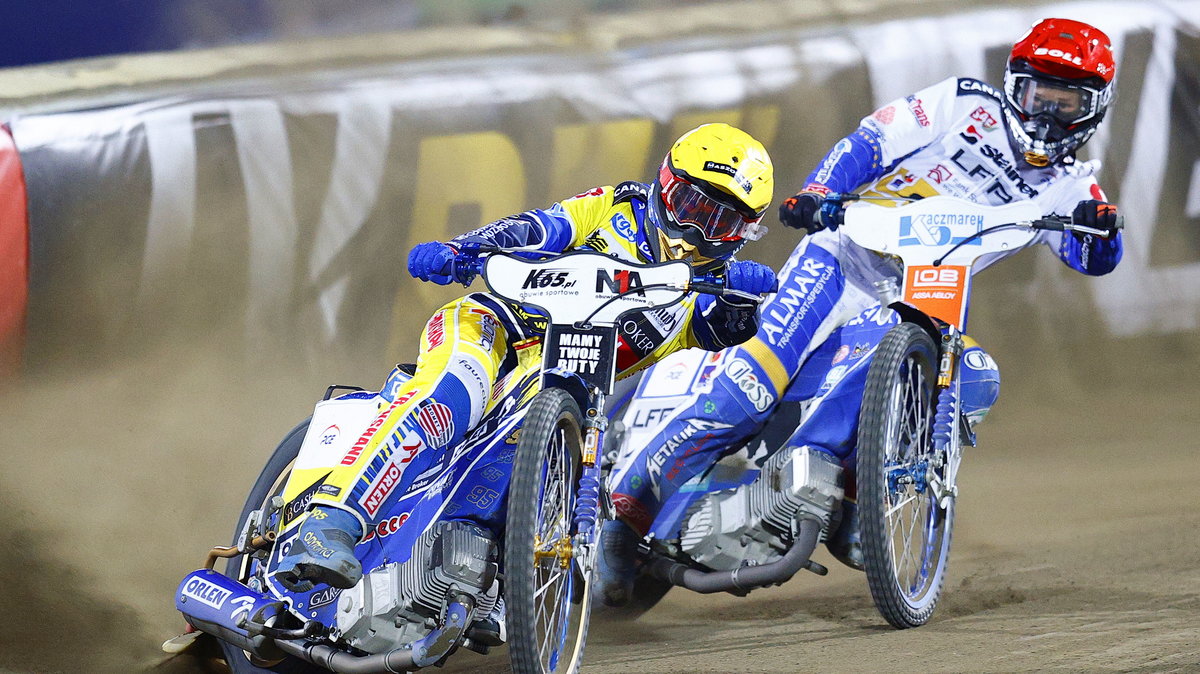 Bartosz Zmarzlik (Moje Bermudy Stal Gorzów) i Jason Doyle (Fogo Unia Leszno)