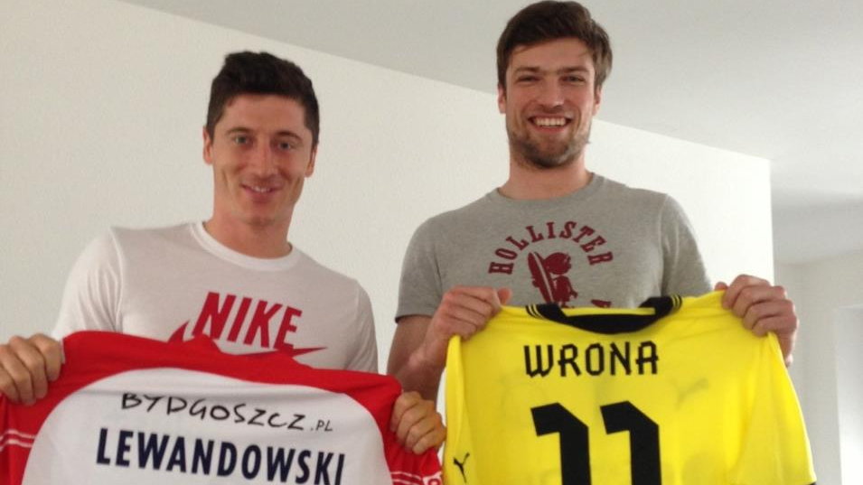 Robert Lewandowski i Marcin Wrona