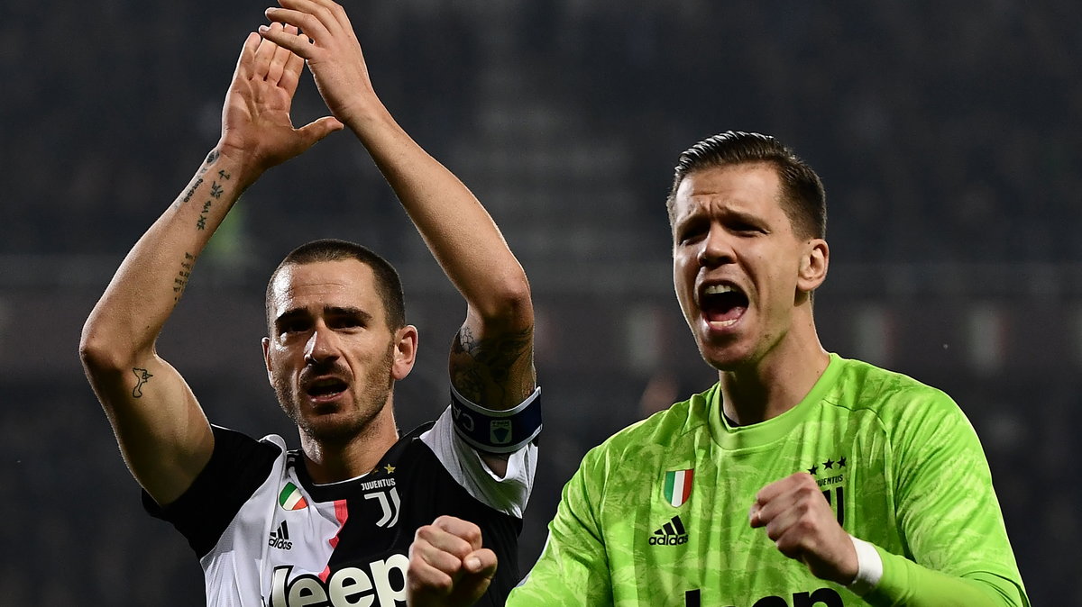 Od lewej: Leonardo Bonucci i Wojciech Szczęsny