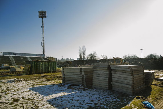 Rozbiórka stadionu Widzewa Łódź