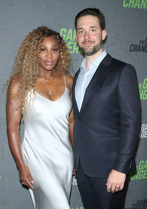 Serena Williams z mężem na imprezie