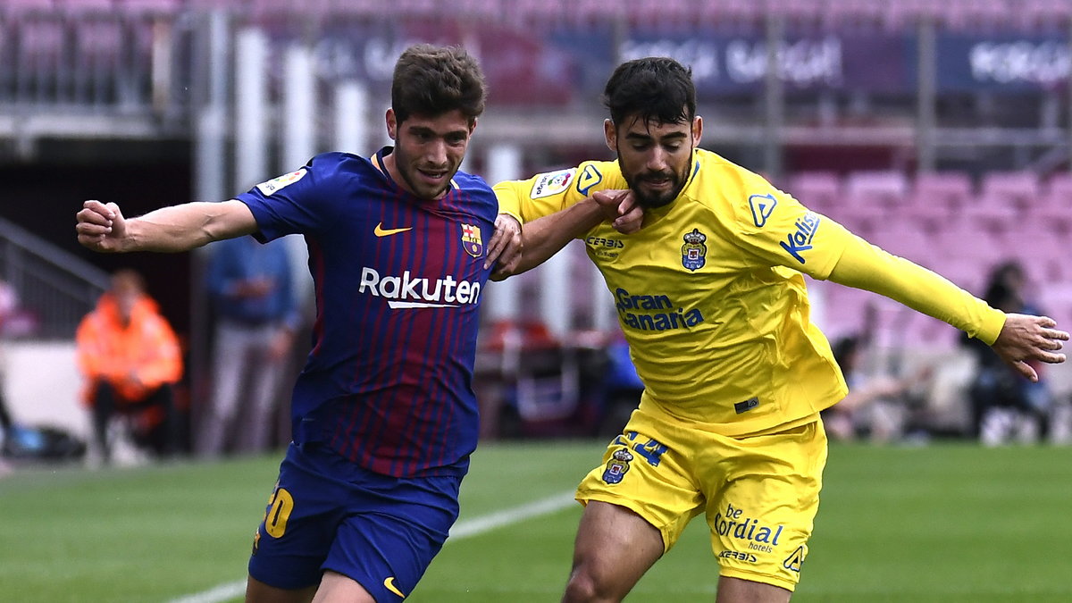 Sergi Roberto (Barcelona) i Tana (Las Palmas)