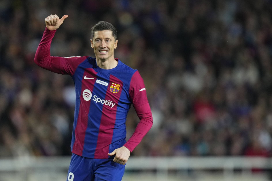 Robert Lewandowski wiosną zagra w barwach Barcelony w fazie pucharowej Ligi Mistrzów