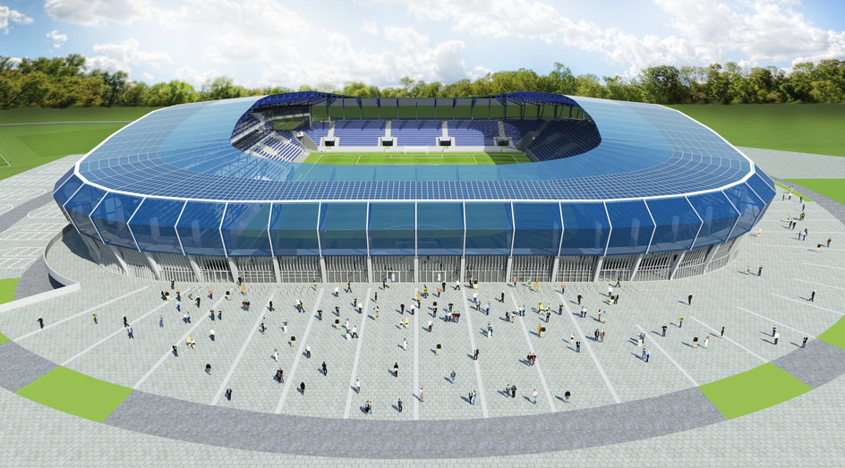 Wizualizacja nowego stadionu Wisły Płock