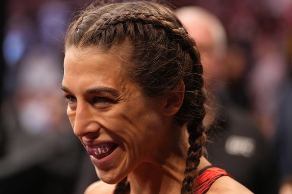 Joanna Jędrzejczyk po walce z Zhang Weili w czerwcu 2022 r.