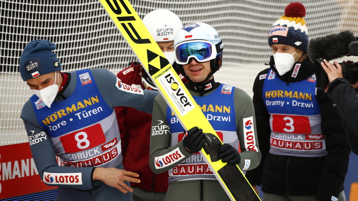 Kamil Stoch i Dawid Kubacki w 2021 r. zajęli w Innsbrucku odpowiednio 1 i 3. miejsce