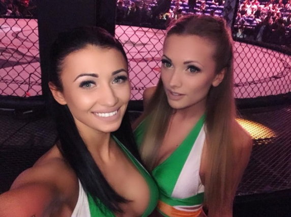 Piękne ring girls na gali KSW w Dublinie