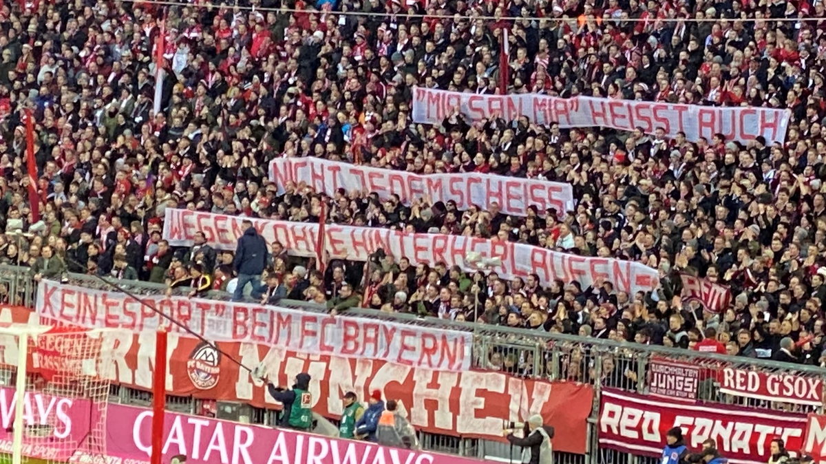 Protest kibiców Bayernu
