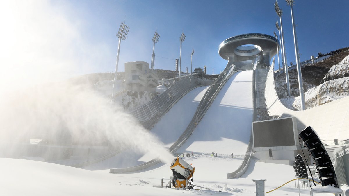 Image 64: Ski Jumping Hill in Zhangjiakou