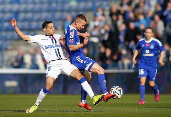 PIŁKA NOŻNA LIGA POLSKA RUCH CHORZÓW ZAWISZA BYDGOSZCZ (Jakub Kowalski Alvarinho )