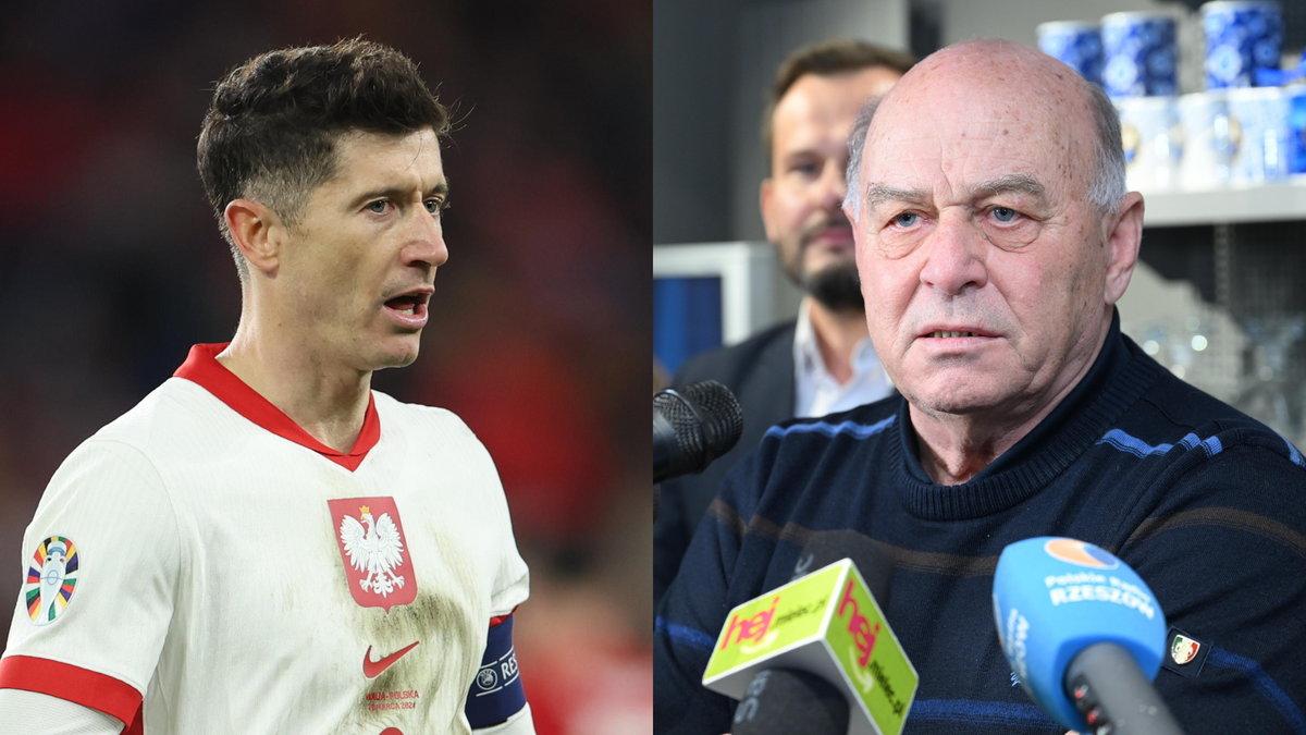 Od lewej: Robert Lewandowski i Grzegorz Lato