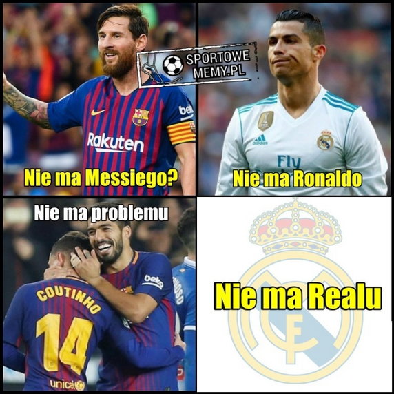 FC Barcelona - Real Madryt. Memy po El Clasico