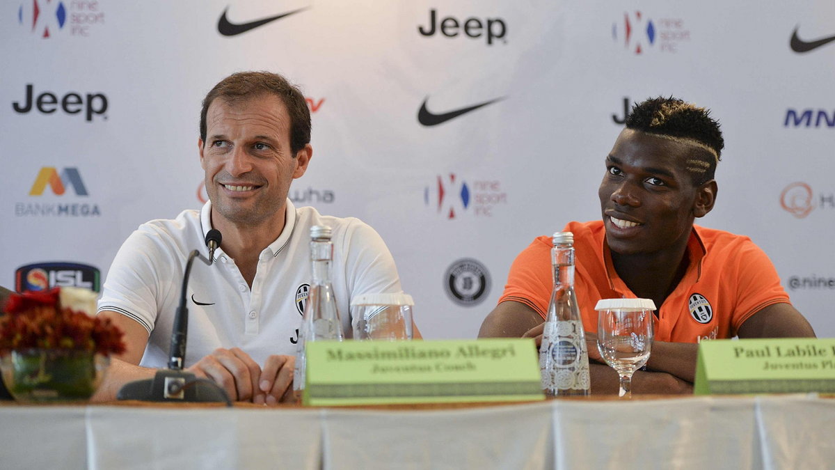 Massimiliano Allegri (L) i Paul Pogba