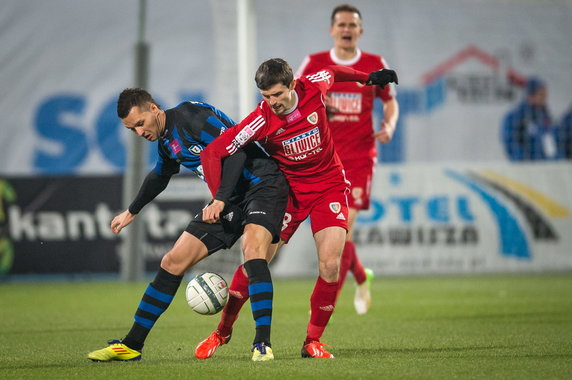 PIŁKA EKSTRAKLASA ZAWISZA BYDGOSZCZ KONTRA PIAST GLIWICE