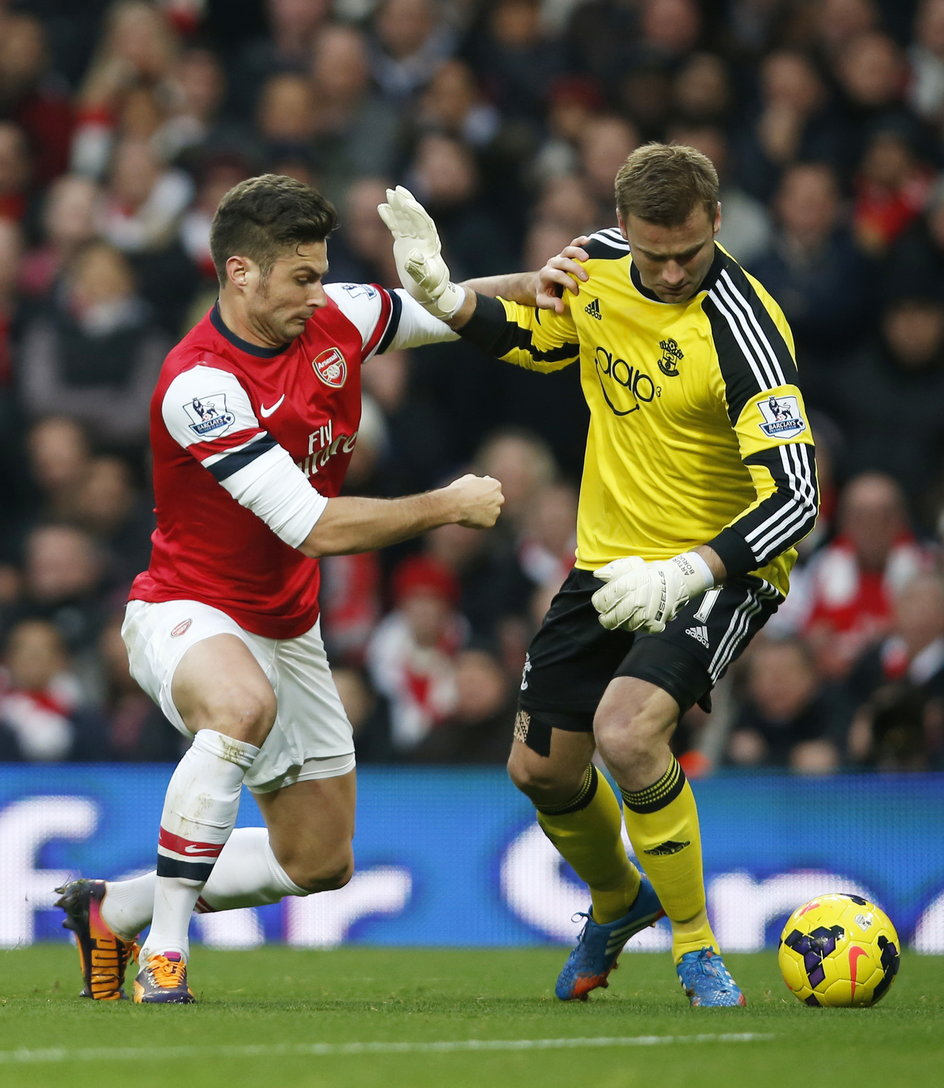 Olivier Giroud i Artur Boruc