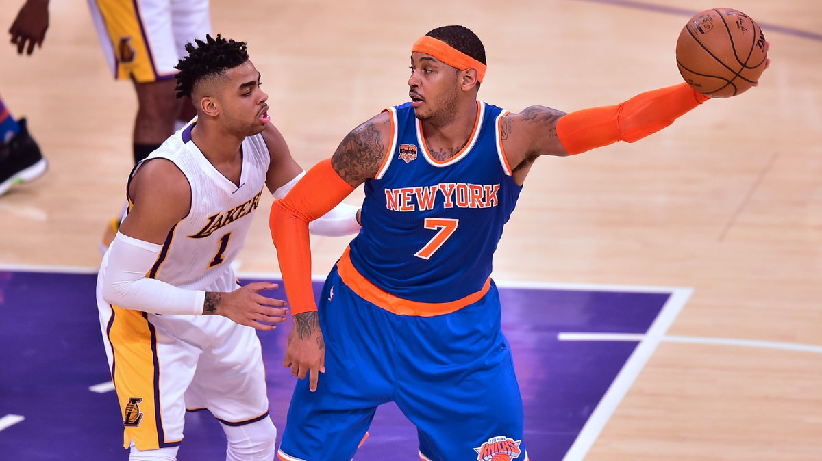 Carmelo Anthony i D'Angelo Russell