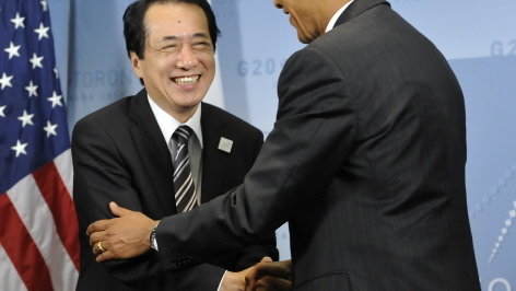 Naoto Kan i Barack Obama