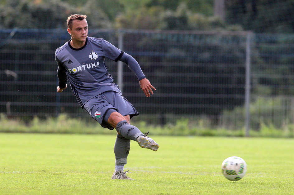 Michał Masłowski w rezerwach Legii Warszawa (2017 r.)