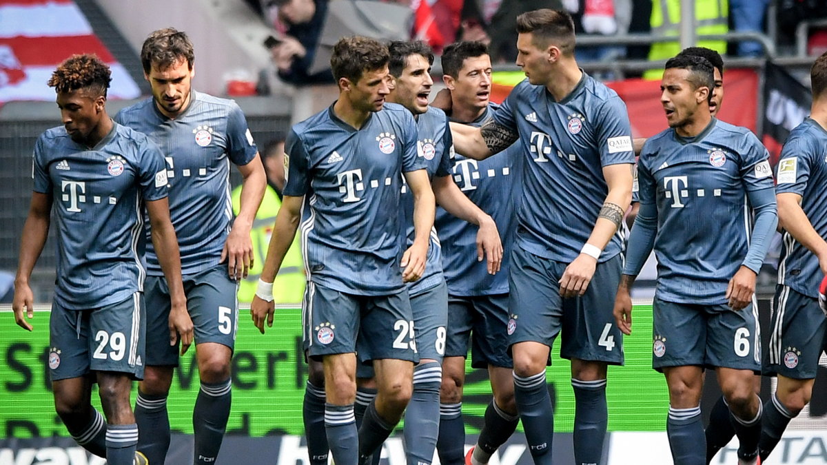 Piłkarze Bayernu Monachium po golu