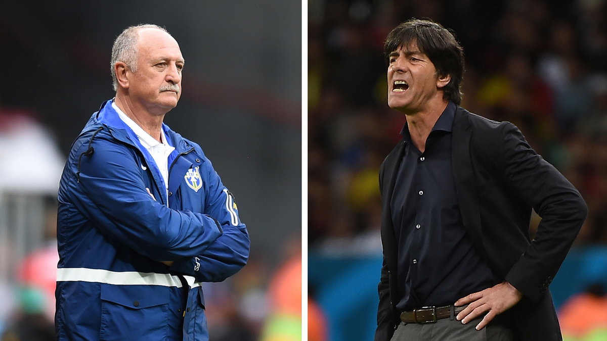 Luiz Felipe Scolari (z lewej) i Joachim Loew