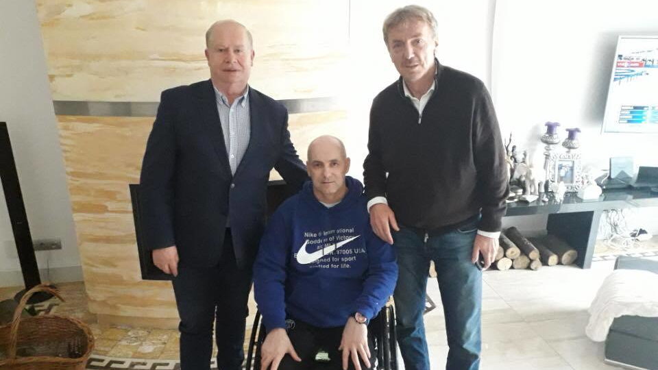 Od lewej: Jerzy Kanclerz, Tomasz Gollob i Zbigniew Boniek