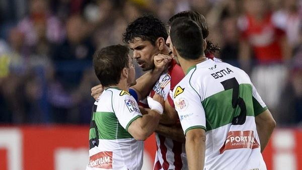 Diego da Silva Costa mial na pieńku z rywalami z Elche