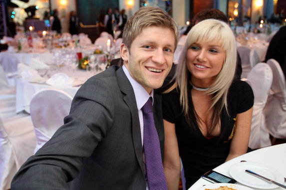 Agata Błaszczykowska (wtedy jeszcze Gołaszewska) i Jakub Błaszczykowski w 2008 r.