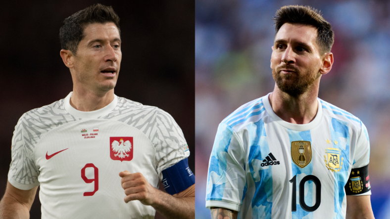 Robert Lewandowski i Leo Messi