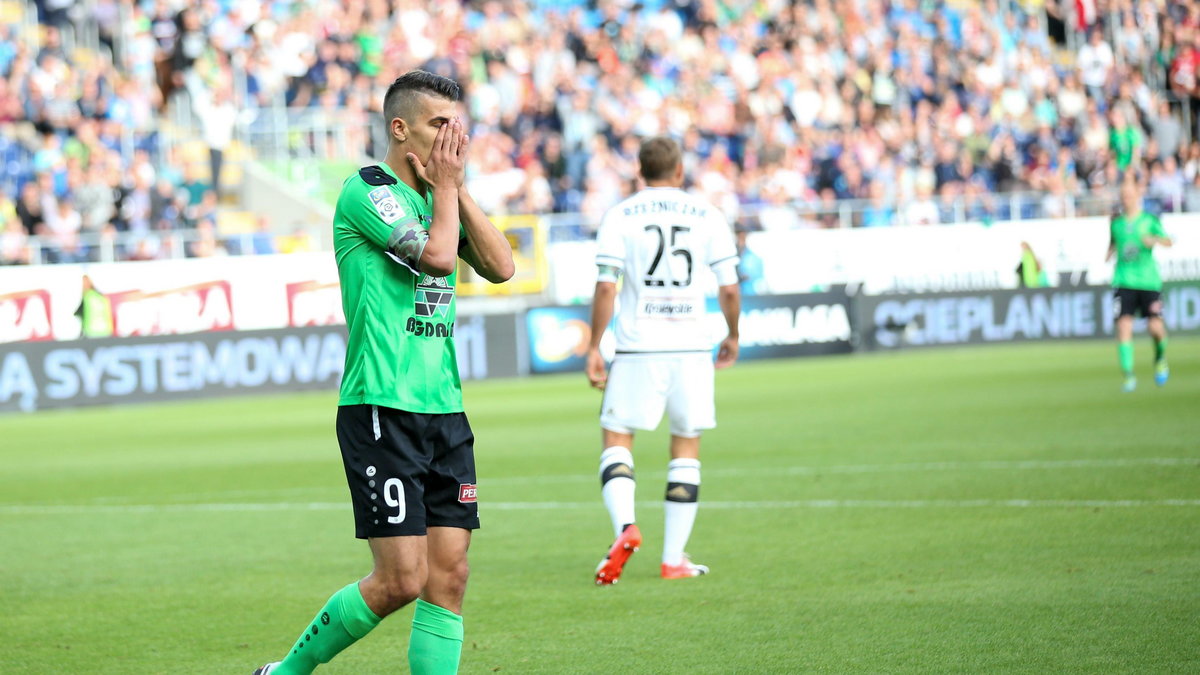 Pilka nozna. Ekstraklasa. Gornik Leczna - Legia Warszawa. 13.08.2016