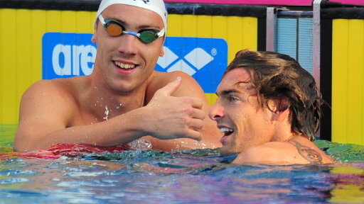 Camille Lacourt i Jeremy Stravius