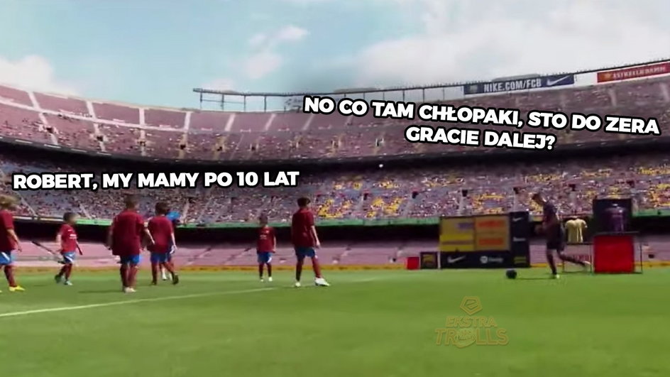 Memy po prezentacji Roberta Lewandowskiego na Camp Nou