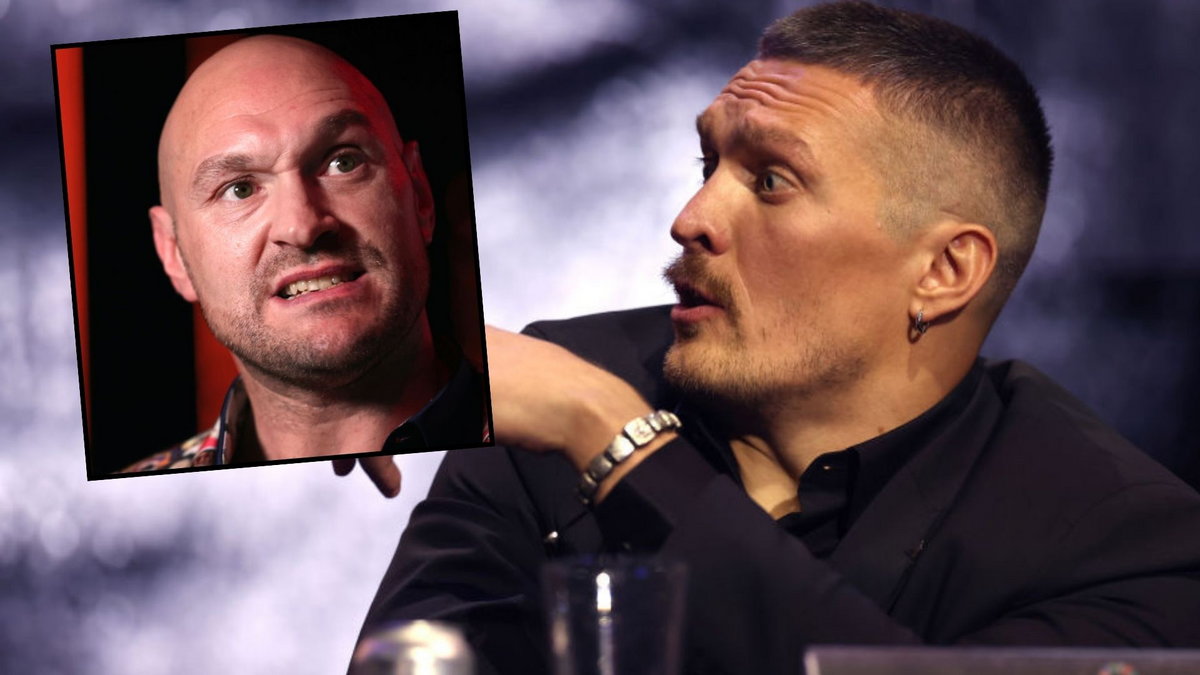 Ołeksander Usyk, Tyson Fury (w małym zdjęciu)