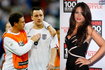 Wayne Bridge (z lewej), John Terry i Vanessa Peroncel